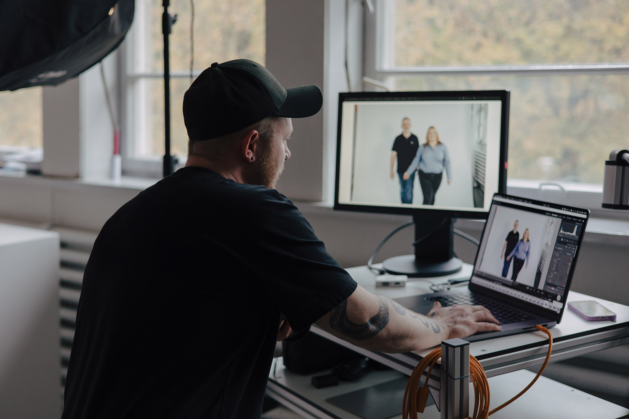 Foto von Stellan bei einem Business Portraitshooting von Dakiekste